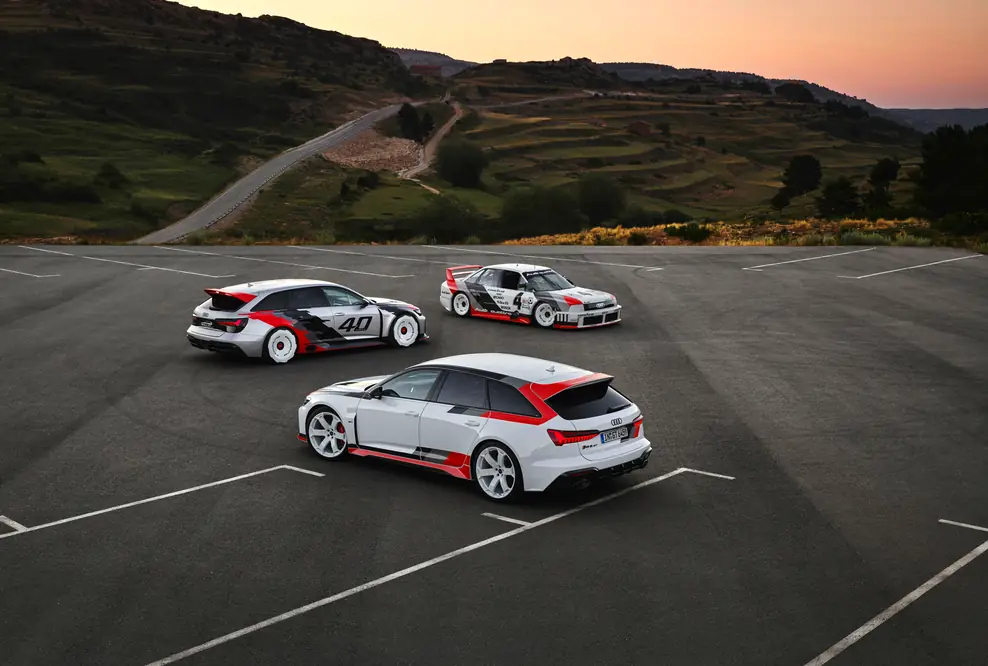 Audi RS 6 Avant GT, RS 6 GTO concept, Audi 90 quattro IMSA GTO Standaufnahme