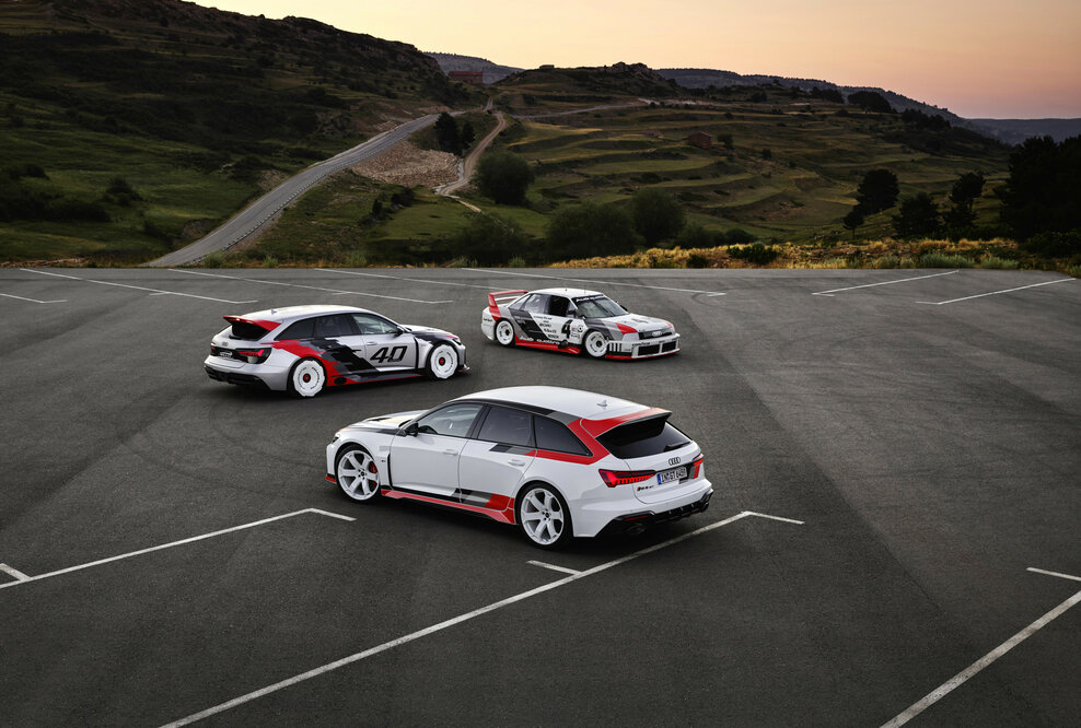 Audi RS 6 Avant GT, RS 6 GTO concept, Audi 90 quattro IMSA GTO Standaufnahme