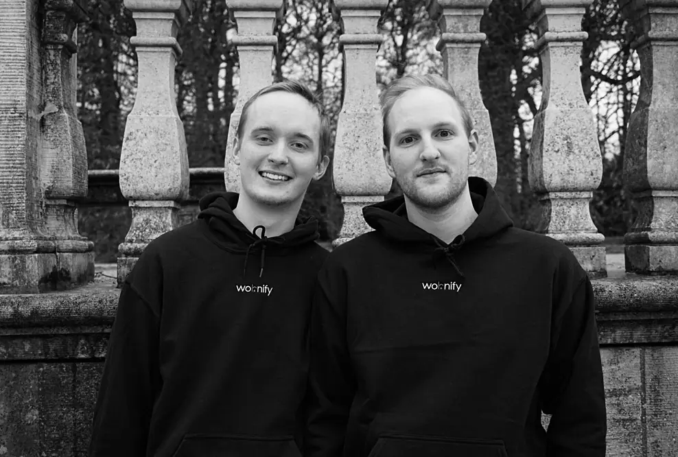 (von links: F. Kemnitz, Berater und M. Dias Faria, Gründer)