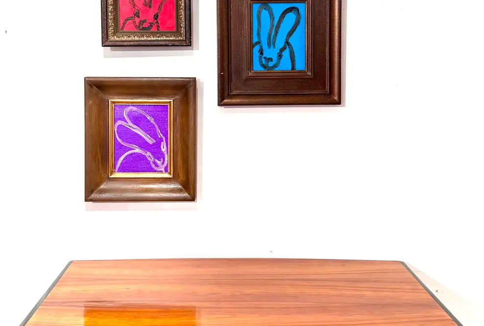 Hunt Slonem Paintings Installation