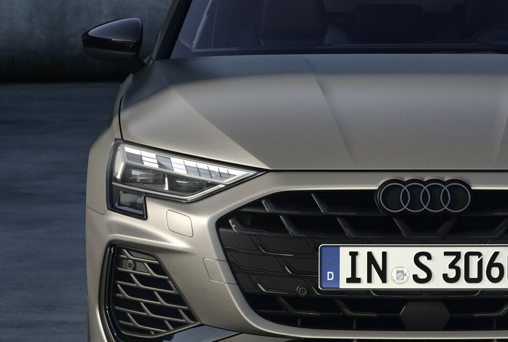 Audi S3 Sportback, Detail, Farbe: Daytonagrau matt