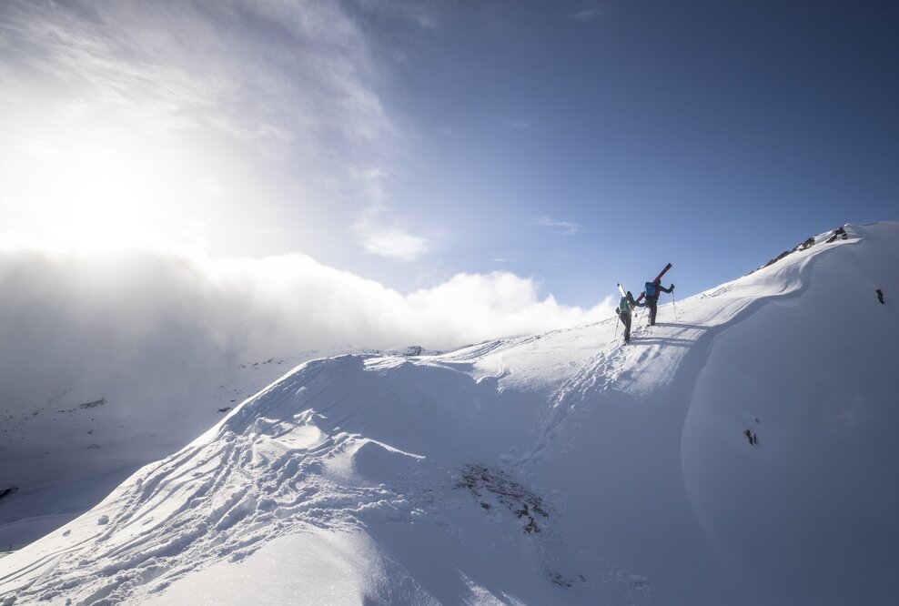 Skibergsteigen in Bormio, Italien