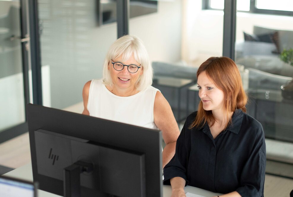 Links: Geschäftsführerin Claudia Dolle, Rechts: Online-Marketing-Direktorin Olga Karsten