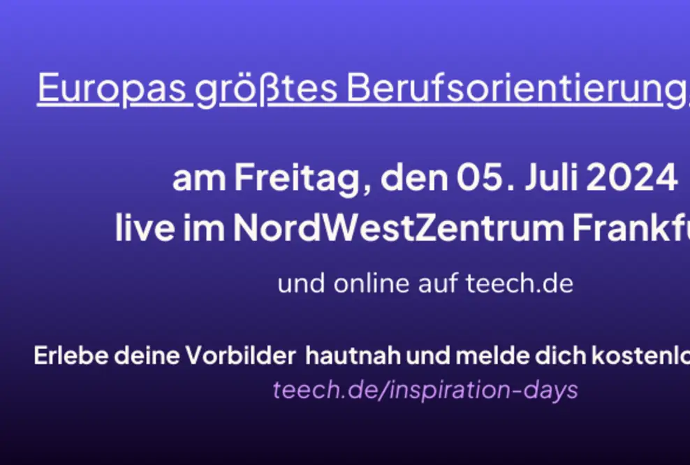 Inspiration Days 2024: Jahresauftakt der Entdeckungsreise in die Berufswelt erstmals im Rhein-Main-Gebiet