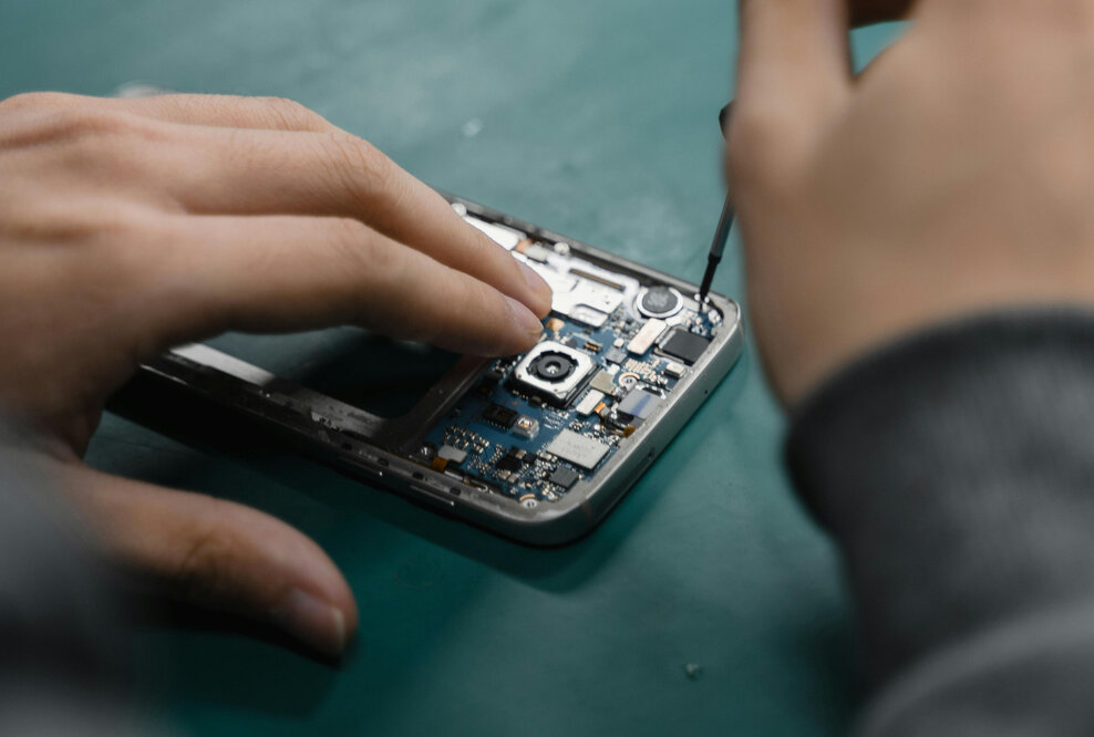 Reparatur eines Smartphones