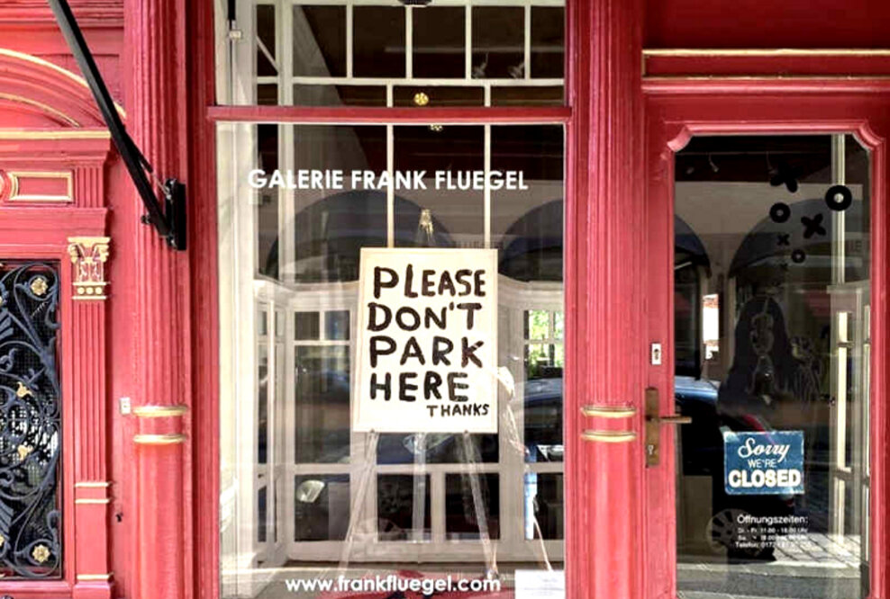 David Shrigley Shop window at FRANK FLUEGEL GALERIE
