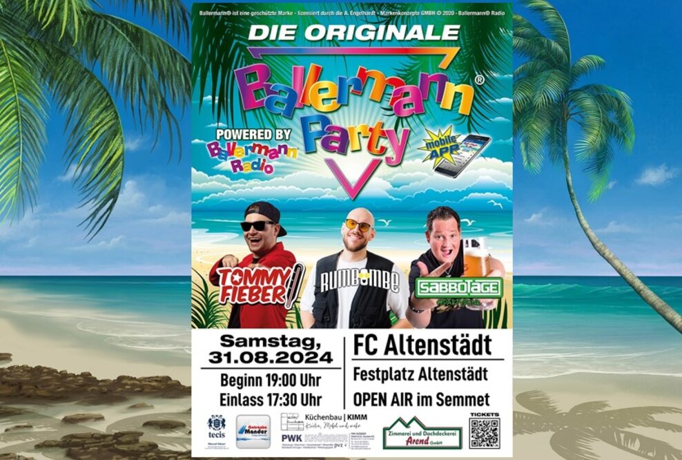 Ballermann pur: Die originale Ballermann Party goes Open-Air