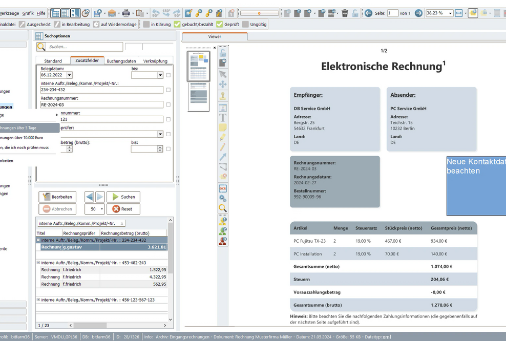 Open-Source DMS bitfarm-Archiv mit großem Update der GPL-Version