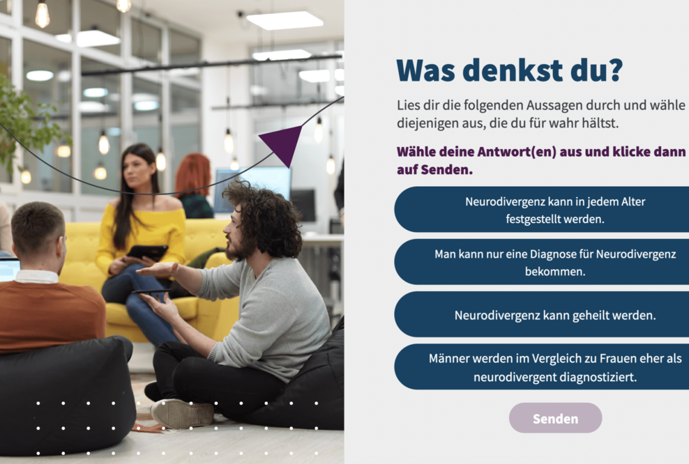 Interaktiv und unterhaltsam baut der Kurs Vorurteile ab und vermittelt Grundwissen