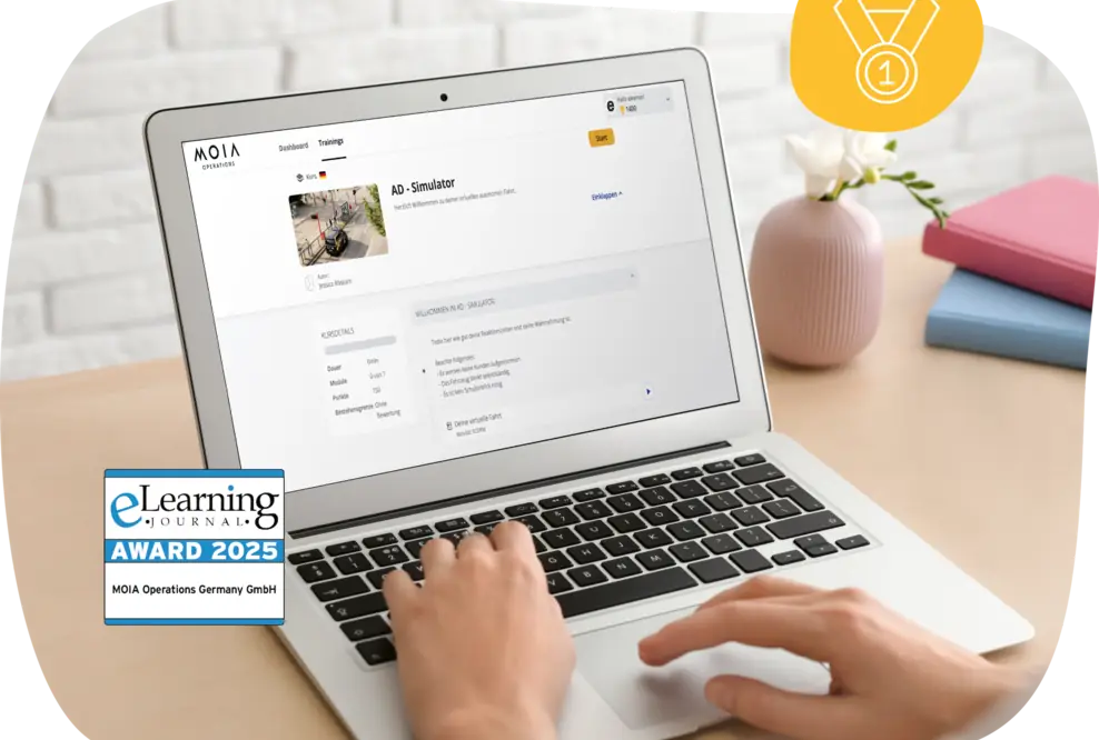 Blick in die Lernplattform elearnio - eins der Gewinnerprojekte des eLearning Awards