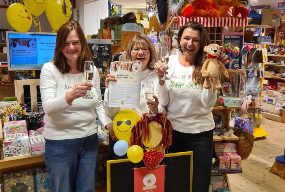 Amedi Spiele zum Fachgeschäft des Jahres 2024 gewählt