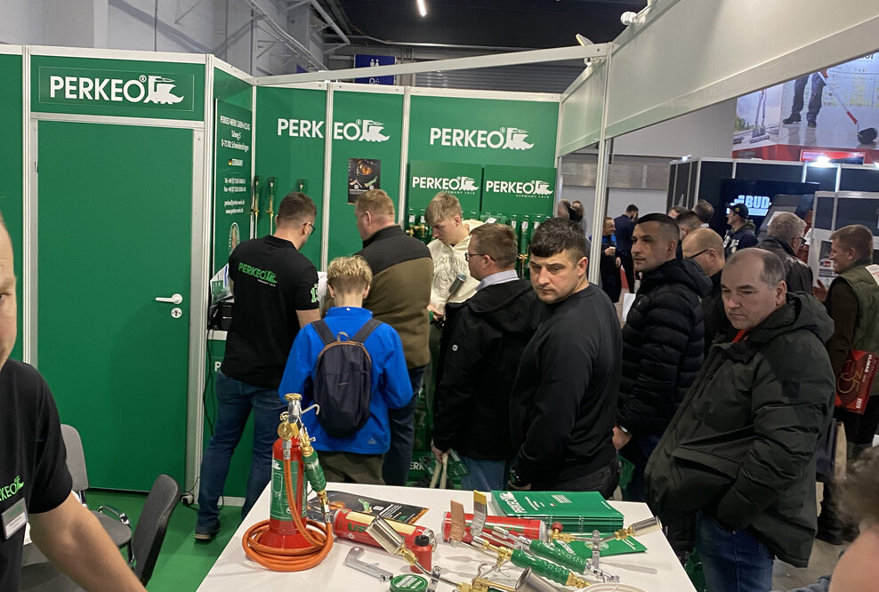Großer Andrang am Messestand von PERKEO in Polen