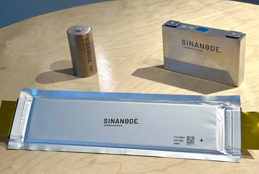 Batteriezellen mit Sinanode-Technologie besitzen kleinen CO2-Footprint