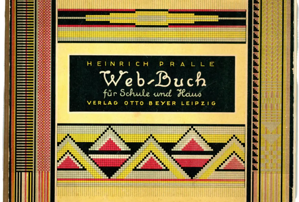 Einband des Buches ‚Web-Buch für Schule und Haus‘ von Heinrich Pralle, 1925