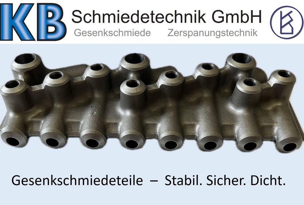 Gesenkgeschmiedetes Rohrverbindungselement (Fitting) für den Energieanlagen-Kesselbau.