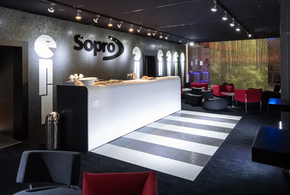 Sopro Messestand - Messebau von Isingermerz