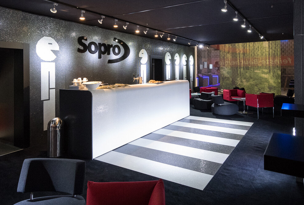 Sopro Messestand - Messebau von Isingermerz