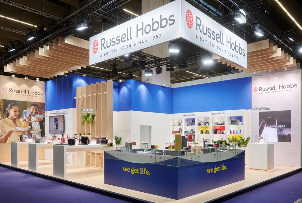 Messestand Russell Hobbs zur Ambiente - Messebauer ISINGERMERZ