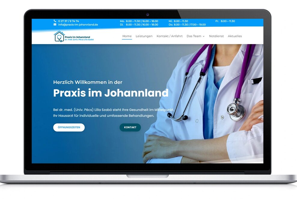 Webdesign und Webseiten für Arzt und Praxis