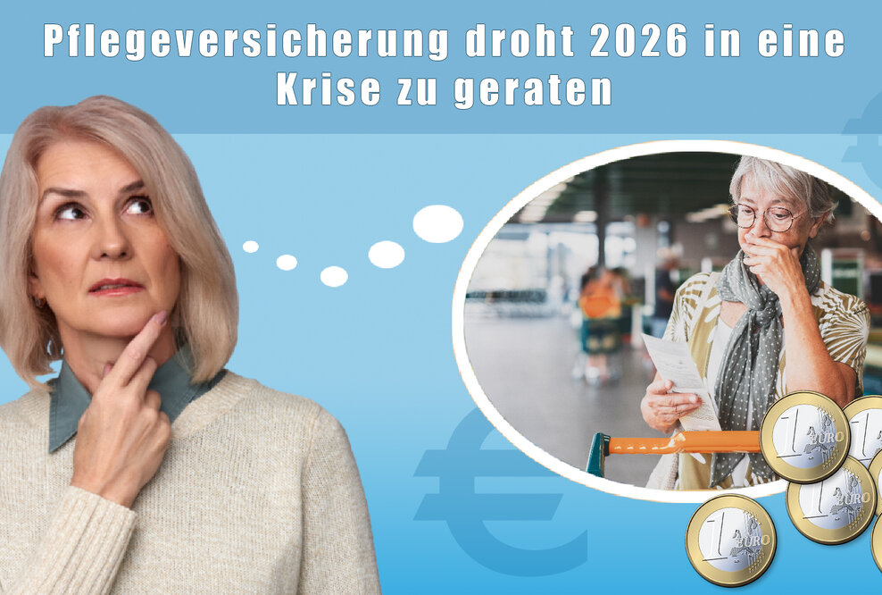 Pflegeversicherung droht 2026 in eine Krise zu geraten - Pflegegeld 2026 - Steigende Pflegekosten belasten Familien