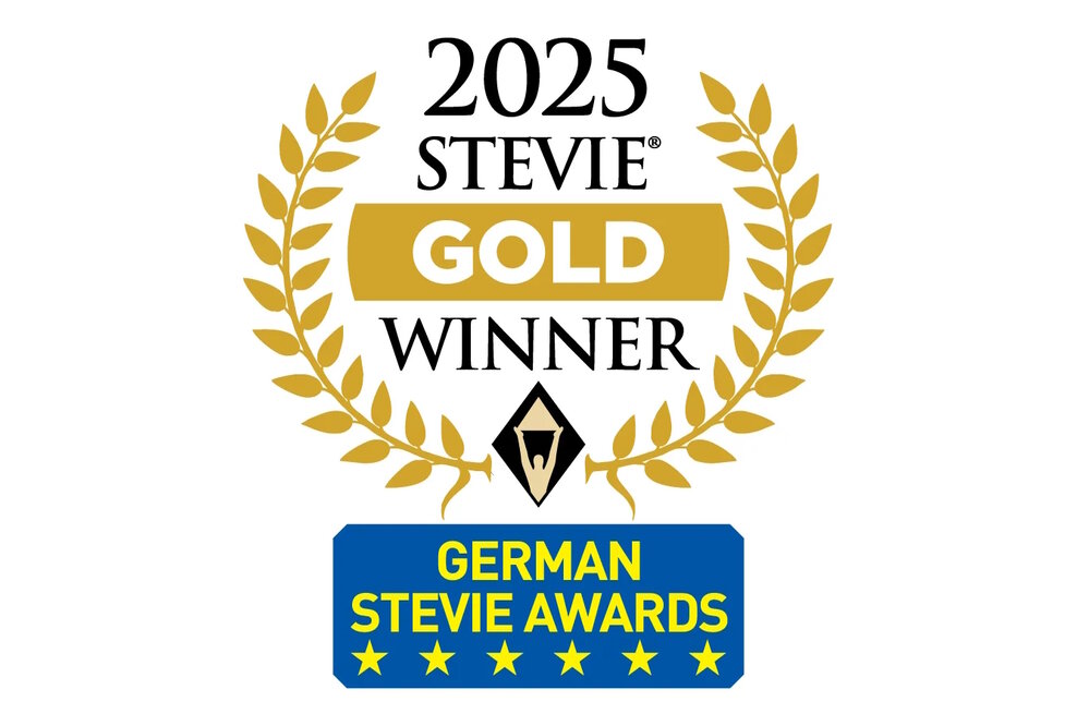 Logo der German Stevie Awards in Gold