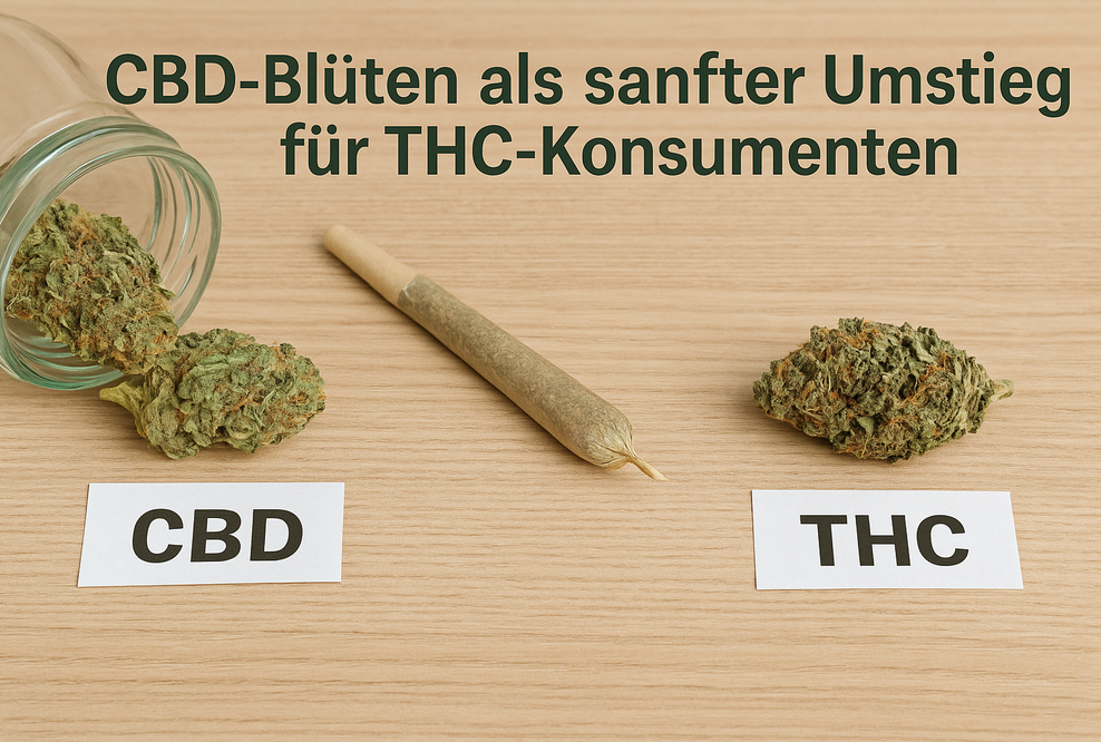 CBD und THC Blüten und Joint