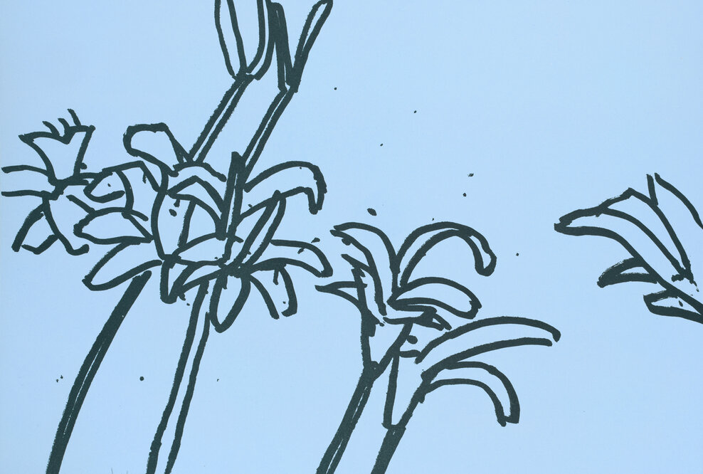 Alex Katz White Lilies