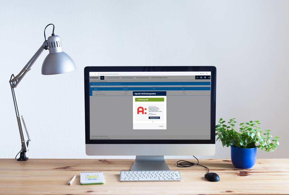 Agenda Connect: Über die neue Schnittstelle werden Buchungsdaten und Belegbilder direkt aus obwyse in die Agenda-Finanzbuchführung übertragen.