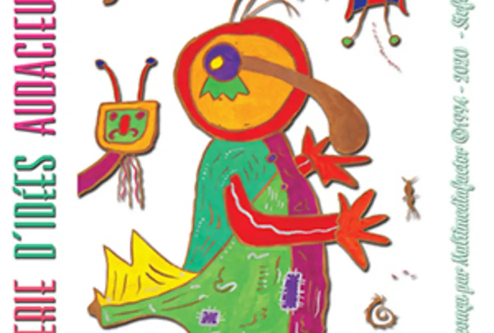 Maskottchen der Galerie des idées audacieuses