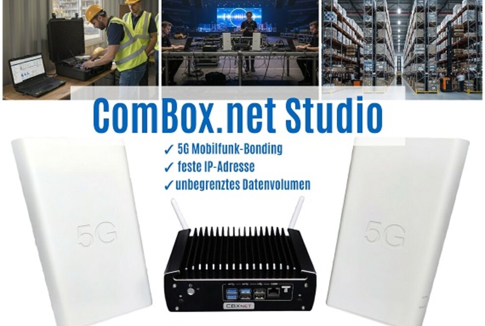 ComBox.net Studio liefert Internet für Baustellen, Events und KMU