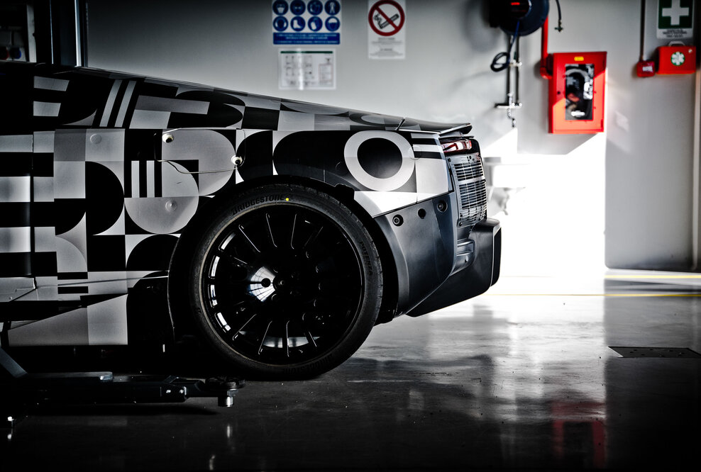 Tests unter Extrembedingungen: Der Audi Nuvolari im Nardò Technical Center in Süditalien.