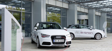 Der Audi A1 e-tron bei den „Schaufensterprojekten Elektromobilität“