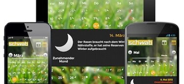 Mond bestimmt den Rhythmus: Neue App von ADVERMA für Schwab Rollrasen