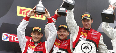Audi R8 LMS ultra in Spa auf dem Podium