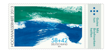 Sonderbriefmarke für die Flutopfer