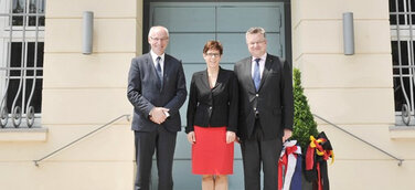 Staatsminister Link und französischer Europaminister Repentin veröffentlichten Erklärung von Saarbrücken