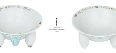 Alleingesellschafter der KPM überreicht Porzellangeschenk für Prinz Georg