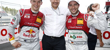 Audi-Doppelspitze bei der Russland-Premiere