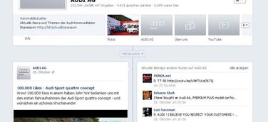 Audi Kommunikation punktet im Social Web