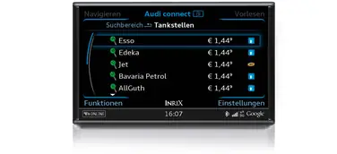 Schnell die günstigste Tankstelle finden: Neuer Service von Audi connect