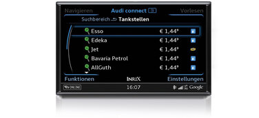 Schnell die günstigste Tankstelle finden: Neuer Service von Audi connect