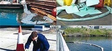 Gewässerschutz: Ölverschmutzungen auf Wasseroberflächen beseitigen