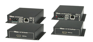 HDMI CAT EXTENDER ViTecco CAT 100, 2. Generation | made by ViTecco