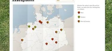 Die große Deutschlandkarte: Obst- und Gemüseanbau auf einen Blick