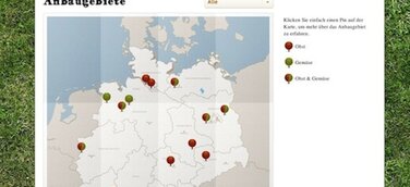 Die große Deutschlandkarte: Obst- und Gemüseanbau auf einen Blick