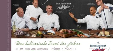 Fünf Spitzenköche, fünf Gänge: Tafelrunde der Sterne im Frischeparadies Hürth bei Köln
