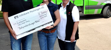 Thomas Mezger Wurst&Co spendet 2.000 Euro für den Baby-Notarztwagen »Felix«