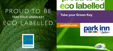 Grüne Zimmerschlüssel für Hotel-Gäste von Radisson Blu und Park Inn by Radisson