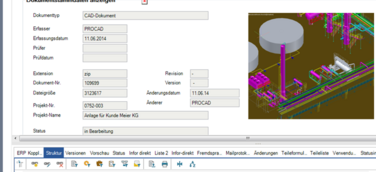 PROCAD integriert PDM-Software PRO.FILE in Autodesk AutoCAD Plant 3D