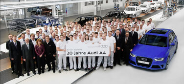 Produktionsjubiläum: 20 Jahre Audi A4 am Standort Ingolstadt